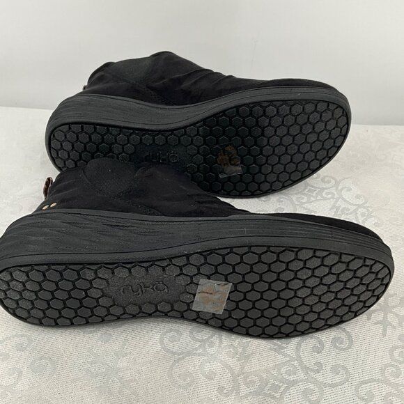 Ryka Ankle Booties Niah Women's Size 8M Black Water Repellent - Picture 5 of 8